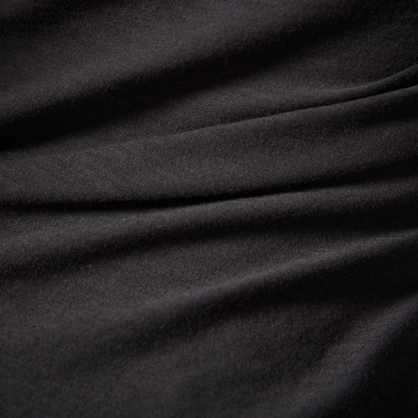 Sheer Slub Long Sleeve Crew - Black | James Perse Los Angeles