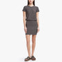 Stretch Jersey Blouson T Shirt Dress In Charcoal | James Perse Los Angeles