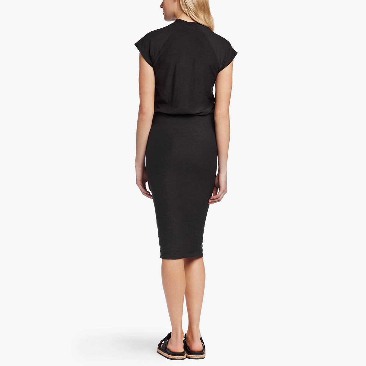Blouson Raglan Surf Dress - Black | James Perse Los Angeles