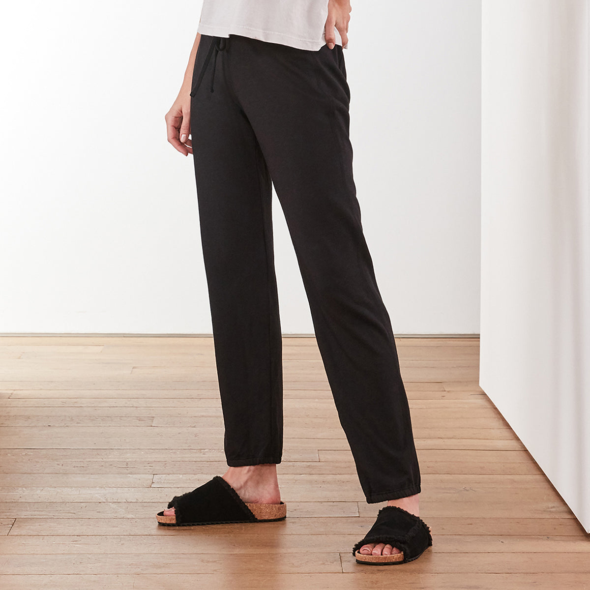 Vintage Fleece Sweatpant In Black | James Perse Los Angeles