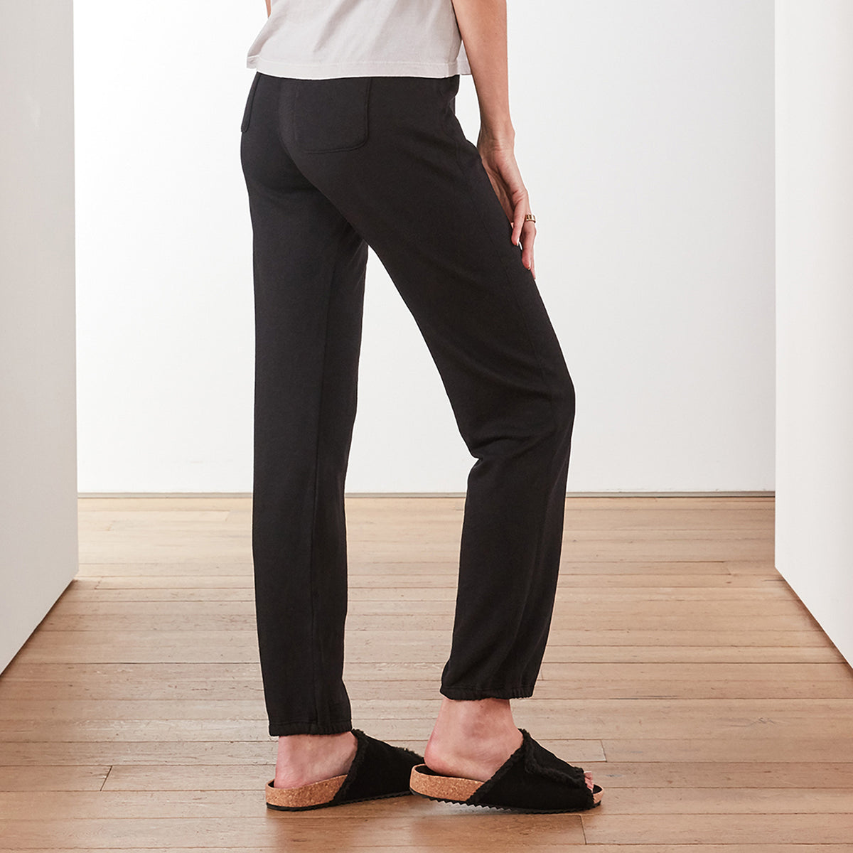 Vintage Fleece Sweatpant In Black | James Perse Los Angeles