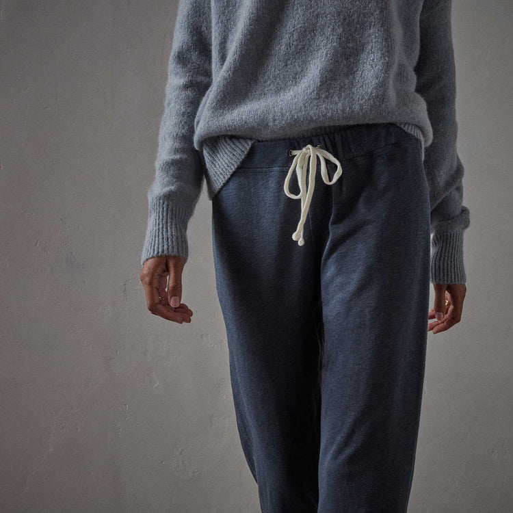 Vintage French Terry Cutoff Sweatpant - Deep Pigment | James Perse Los Angeles